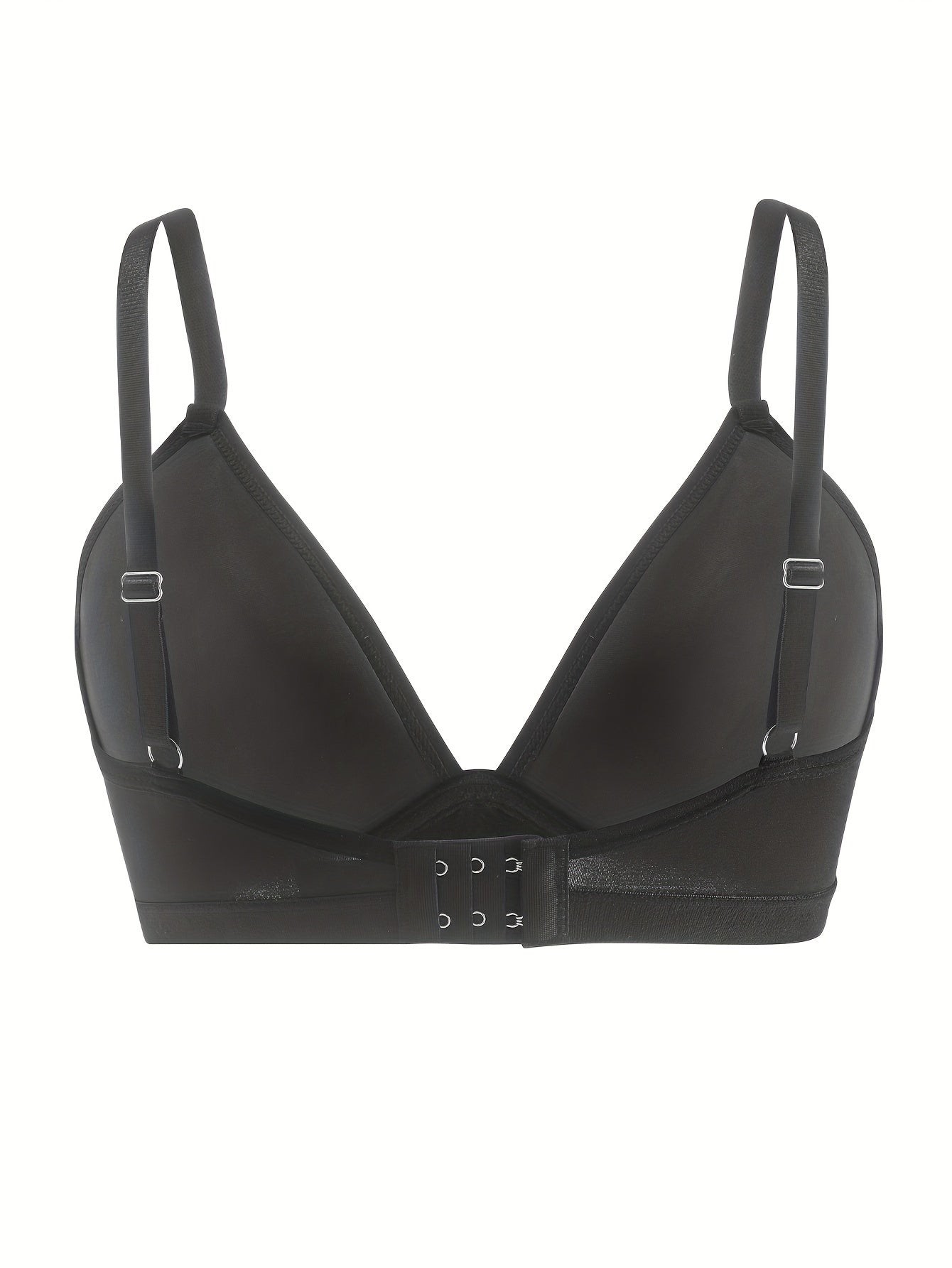 Solid Glossy T shirt Bras Comfy & Breathable Intimates Bra Women's Lingerie