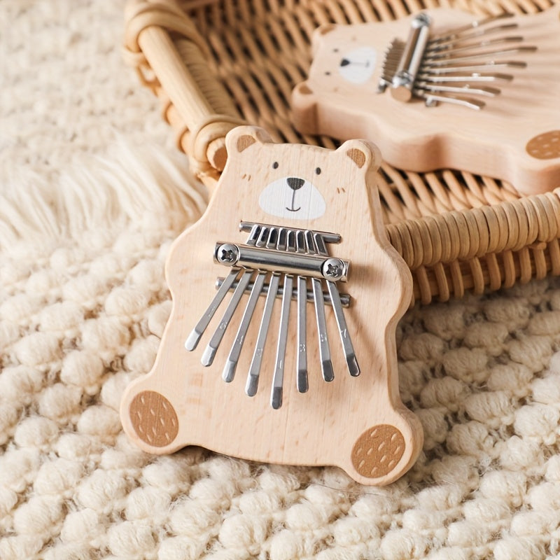 Wooden Bear Squeeze Toy for Educational Fun
