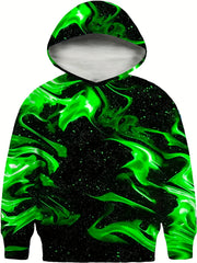 Kids 3D Optical Illusion Hoodie Pullover Sweatshirt