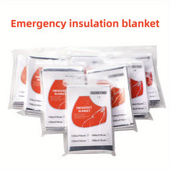5pcs Outdoor Survival Insulation Blanket Emergency Sunscreen Blanket
