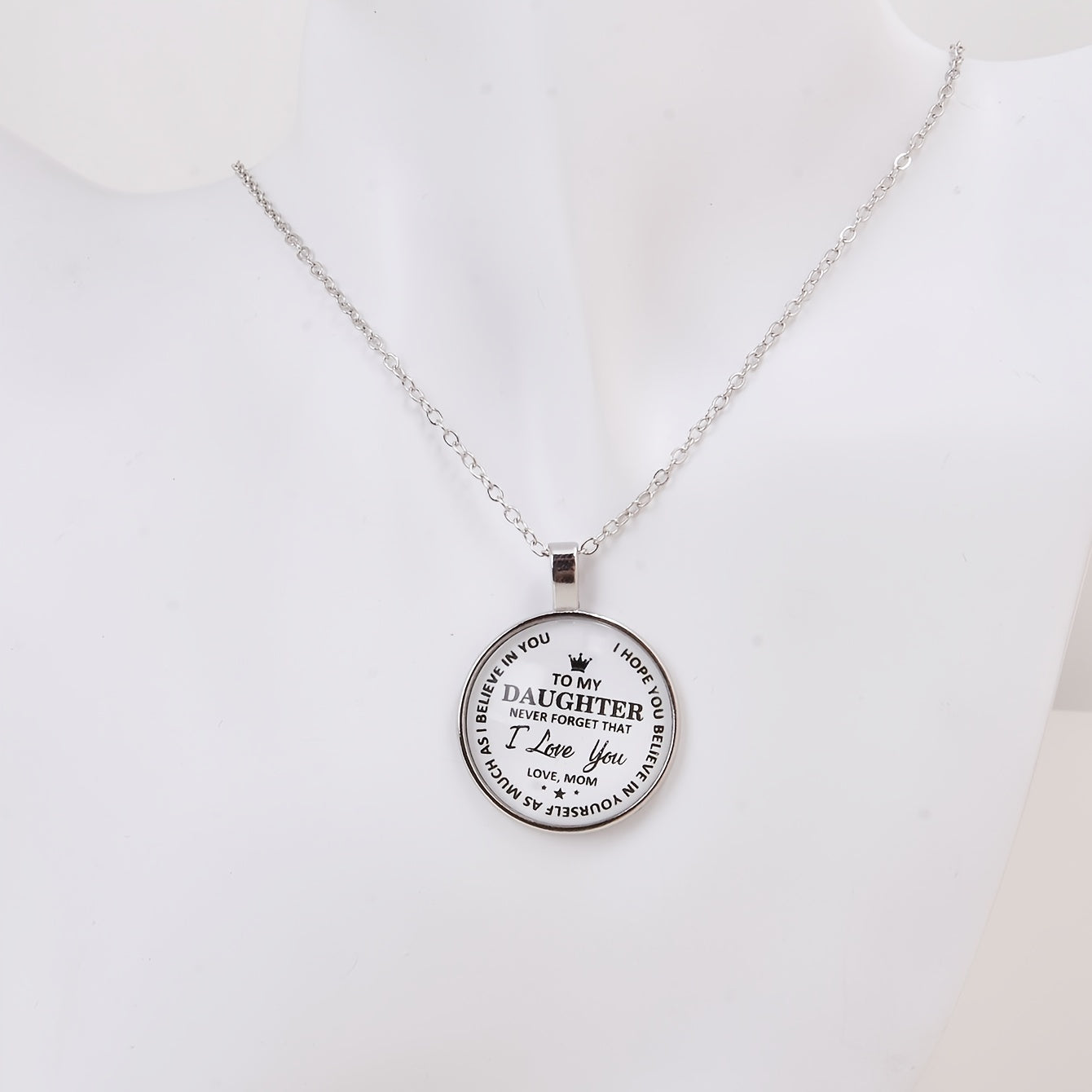 Casual Watch With To My Daughter To My Son Print & Pendant Gift