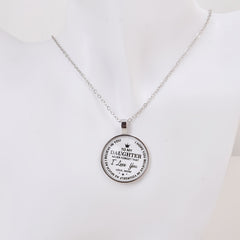 Casual Watch With To My Daughter To My Son Print & Pendant Gift