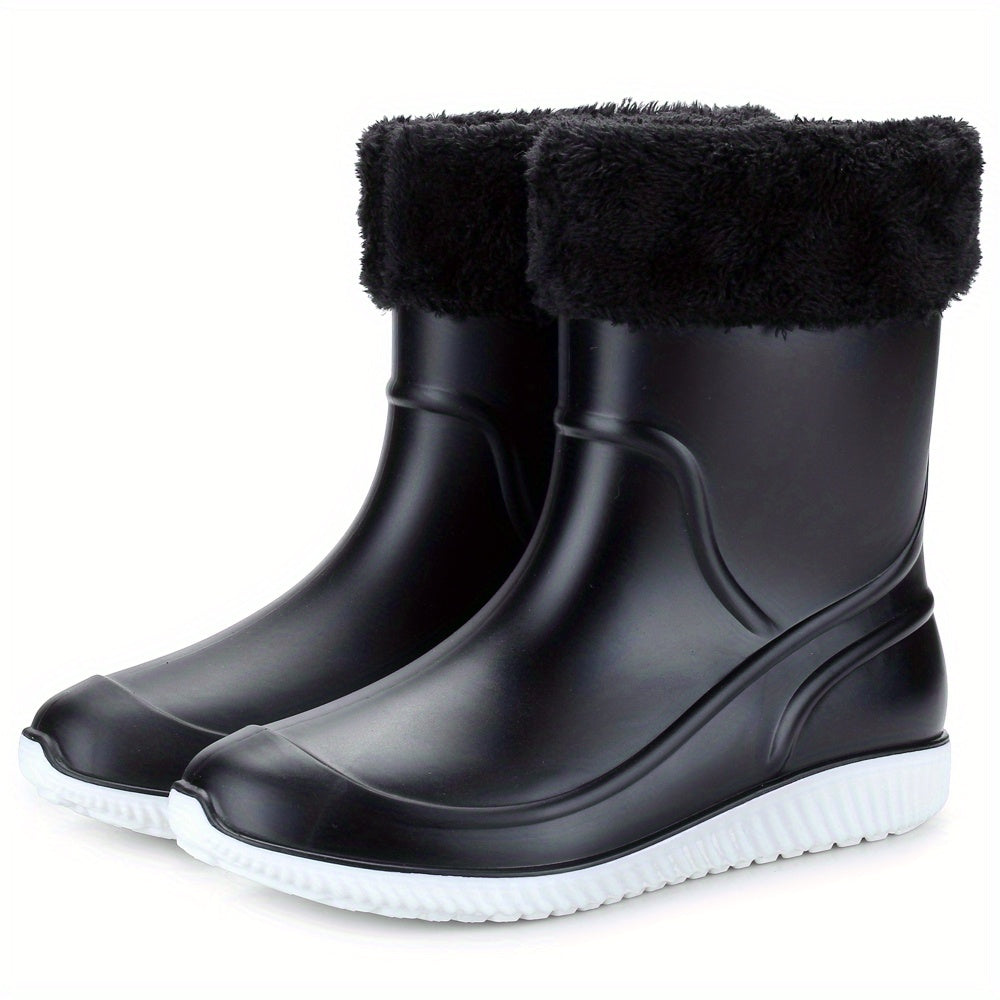 Men's Waterproof Rain Boots Lightweight Garden Shoes