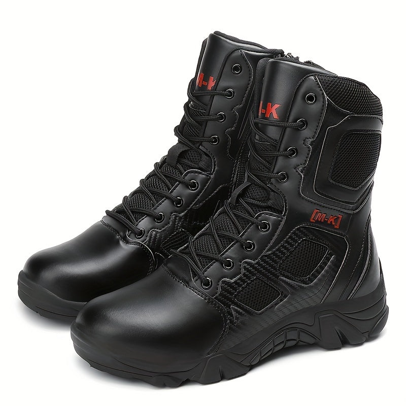 Men's High Top Military Style Hiking Boots Non Slip Lace Up Shoes