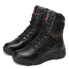 Men's High Top Military Style Hiking Boots Non Slip Lace Up Shoes