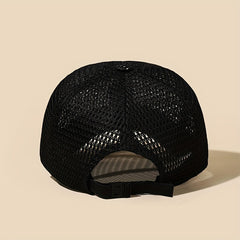 Patched Full Net Baseball Cap Lightweight Outdoor Sunshade Mesh Hat