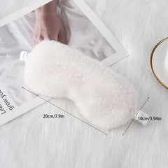 Plush Soft Eye Mask Blackout Comfy Blindfold Travel Rest Night Shift Nap
