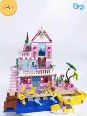 Friends Series DIY Assembly Toys City Summer Holiday Apartment Building Blocks