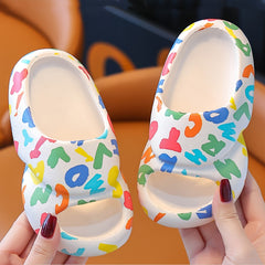 JIAGEYA Open Toe Slippers Girls Lightweight Indoor Bathroom Bedroom