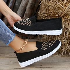 Leopard Print Anti-slip Mesh Sneakers