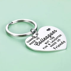 Vintage Heart Shaped Stainless Steel Carabiner Keychain