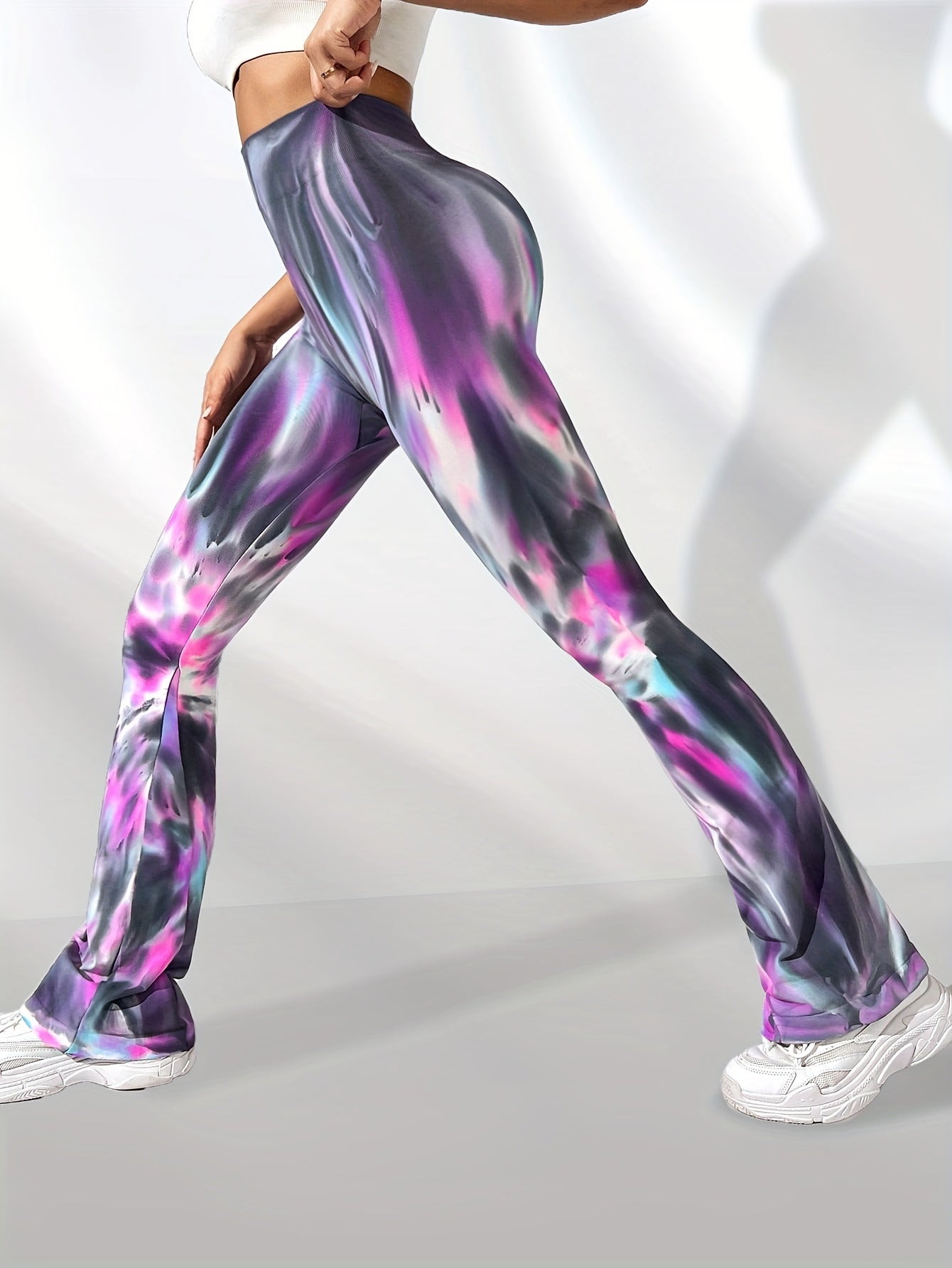 Aurora Colorful High Waist Yoga Pants Women's Fitness Leggings