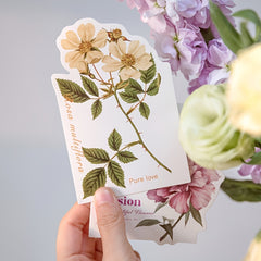 30 Vintage Floral Postcards for Students Teachers Thank You Notes