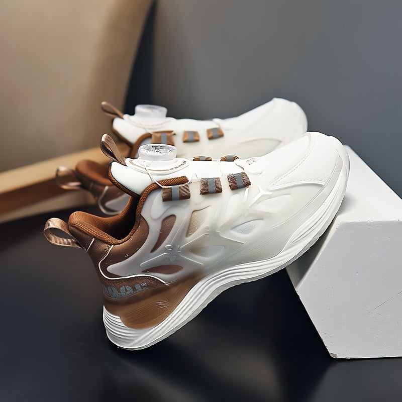 Girl's Gradient Colour Sneakers With Rotating Buckle