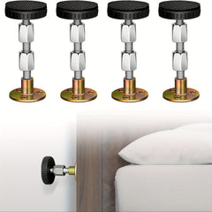 4pcs Headboard Stoppers For Wall Adjustable Threaded Bed Frame Anti Shake Tool
