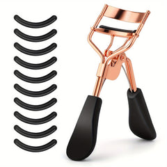 Professional Eyelash Curler Kit with 10 Replacement Pads