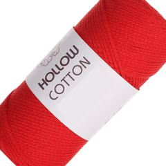 Red Series Solid Hollow Cotton Yarn Polyester Yarn For Crocheting 150g