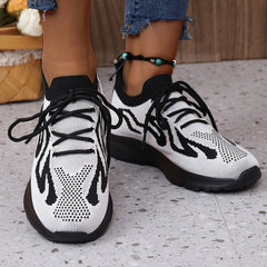 Women's Breathable Running Shoes Lace up Casual Sneakers