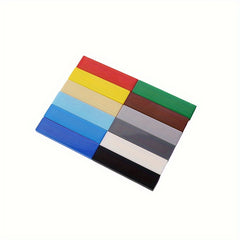 190pcs Building Blocks 1X4 Hole Brick Basic Accessories Educational Creative