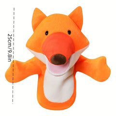 Animal Plush Hand Puppets - Crow & Fox - Set of 2