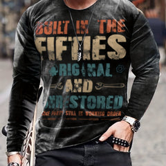 BUILT IN THE FIFTIES Men's Vintage Novelty T-shirt