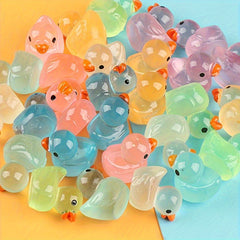 Glow-in-Dark Yellow Duck Toys - Party Prank Supplies