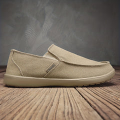 Men's Slip On Canvas Shoes Lightweight Breathable Casual Flats