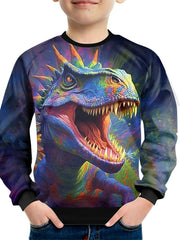 Dragon Eagle Dinosaur Sweatshirt for Kids Long Sleeve Top Boy's Clothes