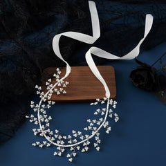 Tie Up Hair Hoop with Decor for Wedding