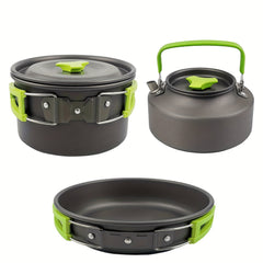 Aluminum Cooking Set with Storage Bag for Outdoor Camping