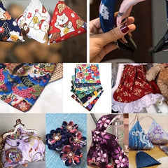 7pcs Quilting Fabric Cotton Craft DIY Doll Clothes Fabric Precut For Patchwork