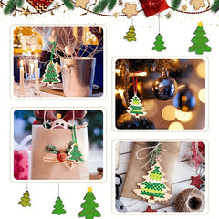 DIY Crafts Embroidery Set Christmas Tree Style 5 Pieces Star Christmas Tree
