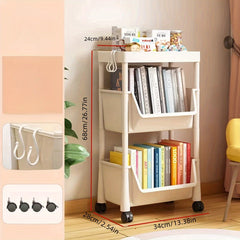 3-Layer Storage Shelf for Kitchen, Office, Dorm - Floor Standing, Portable