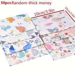 50pcs Twill Cartoon Quilting Cotton Fabric DIY Doll Clothes Fabric