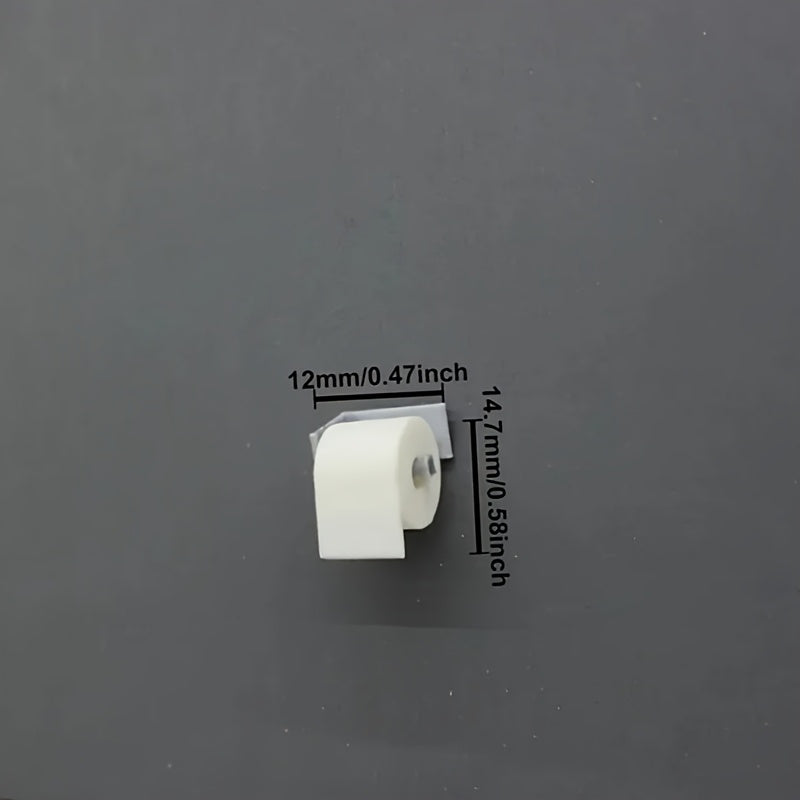 Mini Toilet Paper Roll w/ Holder for Dollhouses Tiny Rooms Easter Scenes
