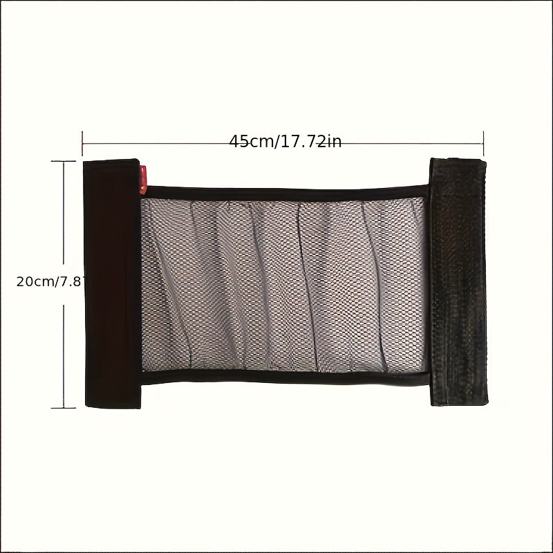 Car Back Rear Mesh Trunk Seat Elastic String Net Magic Sticker Universal Storage