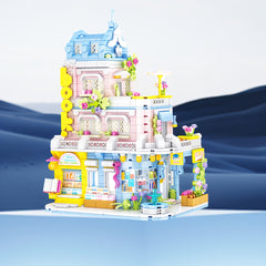 1002pcs Bookshop Building Blocks Set Educational Toy