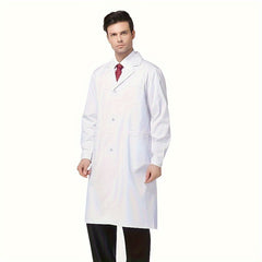 Dental Lab Coat Unisex Long Sleeve Cotton Coat