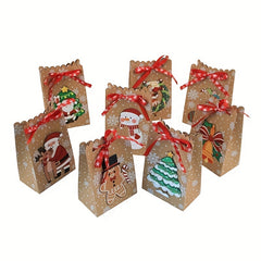 Christmas Snowflake Drawstring Gift Bag Small Business Supplies Shopping Bag