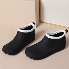 Waterproof Non slip Comfy Rain Boots Lightweight Rubber Ankle Boots