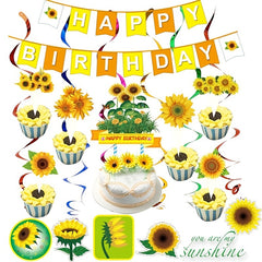 Sunflowers Party Supplies Tableware Balloons Decor