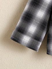 Boys Plaid Button up Shirt Long Sleeve