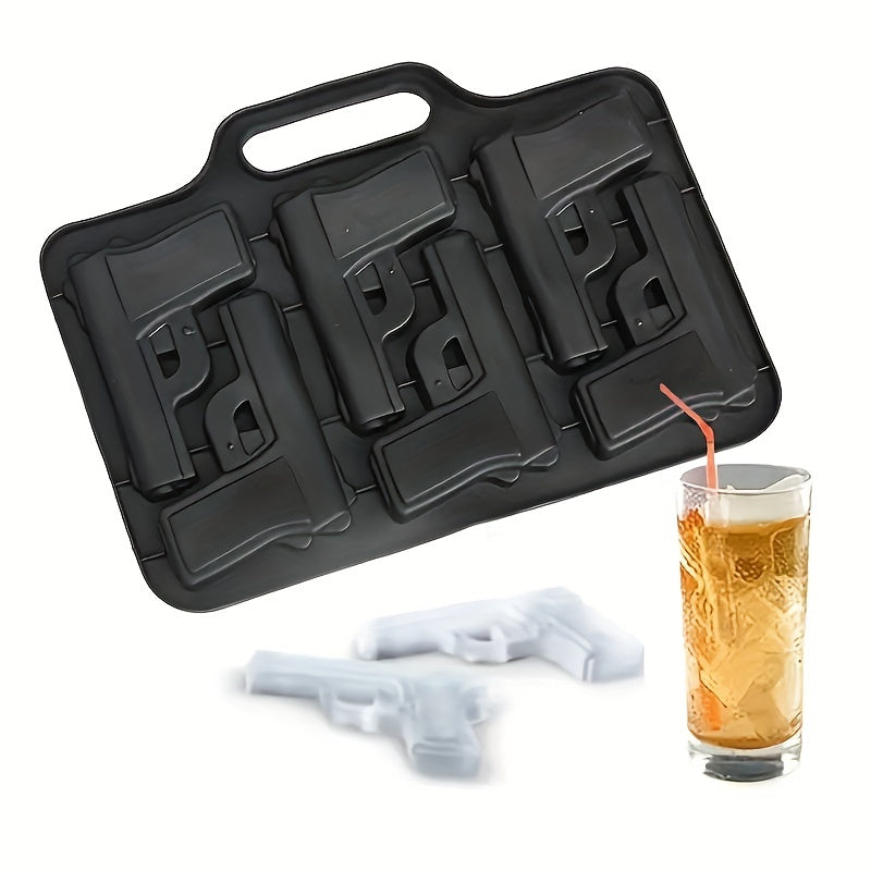 1pc Gun Bullet Ice Cube Maker Tray DIY Bar Accessories 3D Mold Chocolate