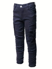 Boys Khaki Cotton Joggers for All Seasons