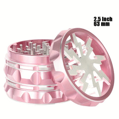 6.35cm Spice Grinder Top Transparent Red Green Pink Purple