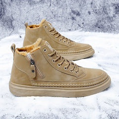 Women's Non Slip Warm Hiking Shoes Zipper Camping Shoes