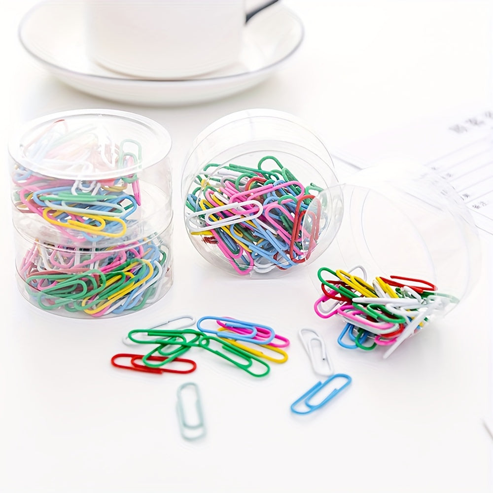 50 Colorful Paper Clips for Binding Documents