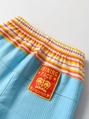 Boys Striped Block Long Pants Bottoms Casual Soft Comfortable Spring Autumn