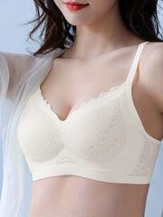 Lace Wireless Bra Push Up Intimates Comfy & Breathable Women's Lingerie