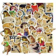 50pcs Funny God Annoys Dogs Waterproof Stickers DIY Materials